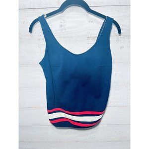 Vintage Ladies Bathing Suit Top Only 1950’s Sailor Striped Prop Costume